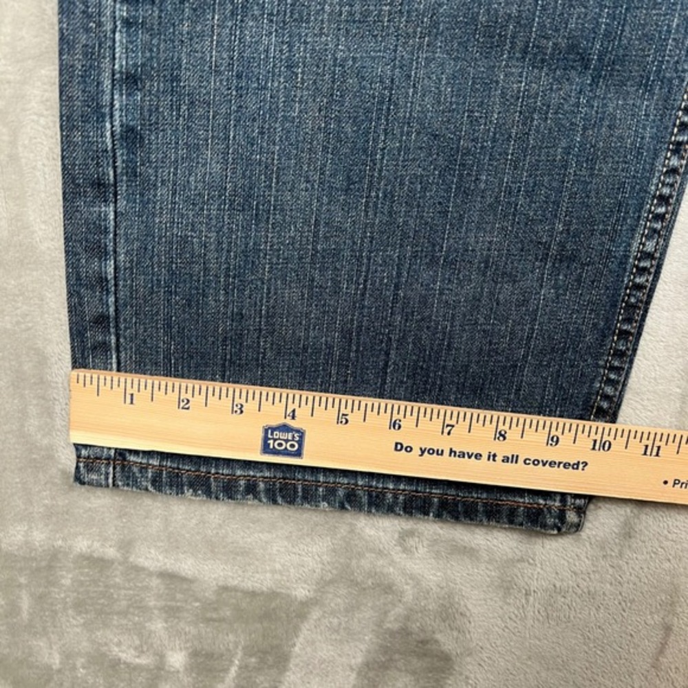 Levi Strauss 569 Loose Straight Jeans Mens W36 L30 Blue Denim - Picture 14 of 15